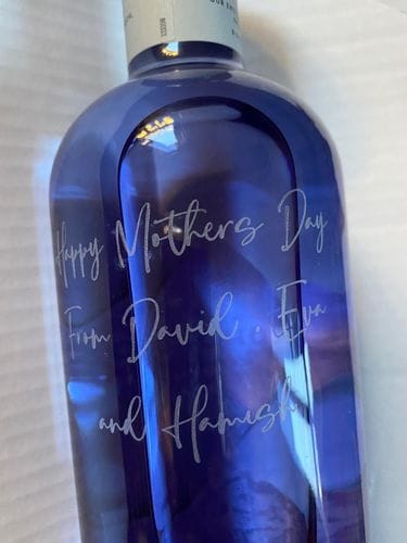 Customer photo review of Personalised Gin
