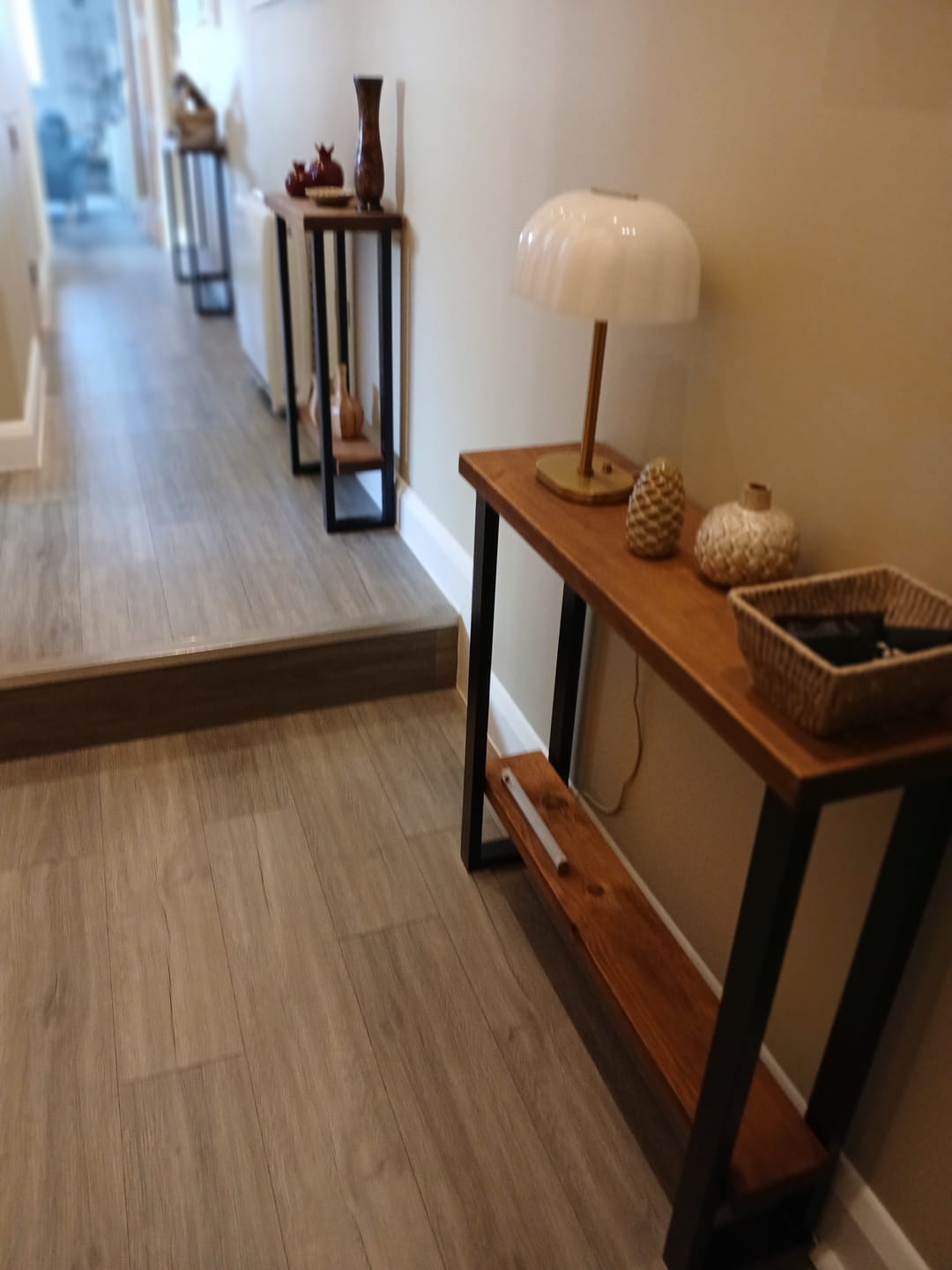 Customer photo review of Console Table with Shelf 25cm Depth | 84cm High