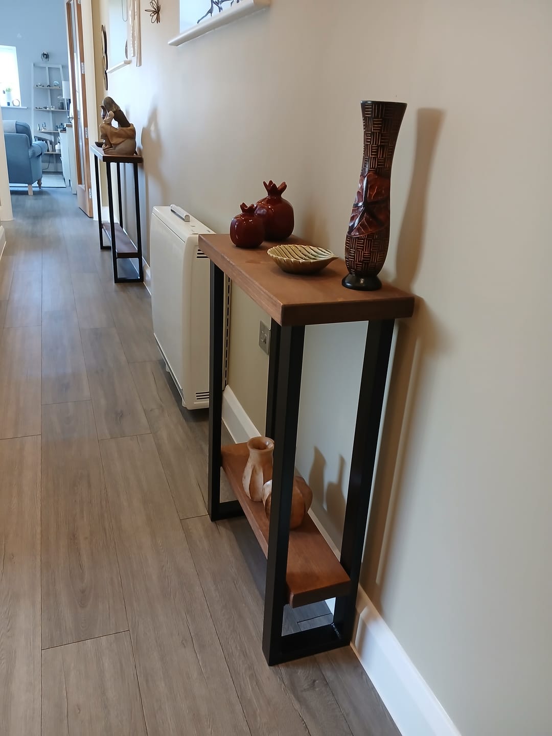 Customer photo review of Console Table with Shelf 25cm Depth | 84cm High