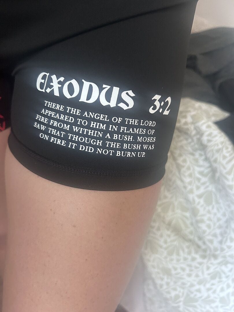 Customer photo review of Exodus 3:2 Women's Seamless Shorts