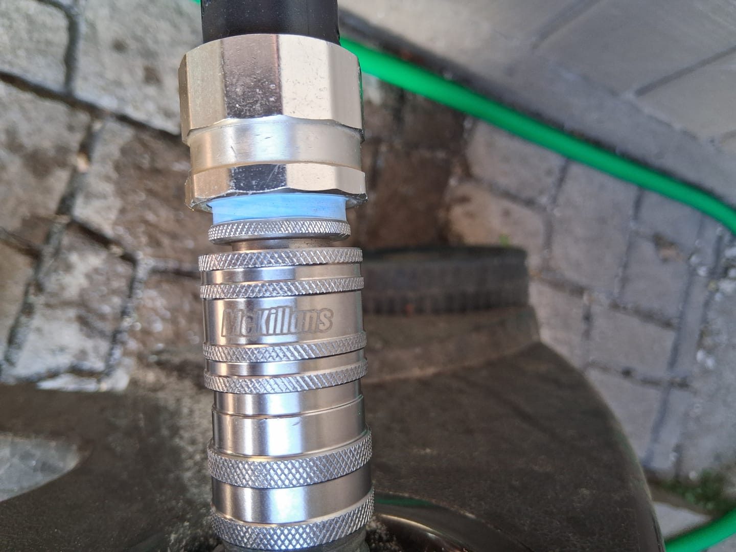 Customer photo review of Automatic Garden Hose Quick Connects