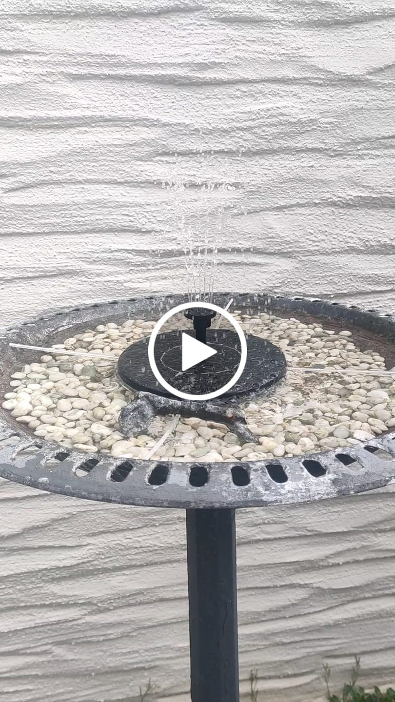 Customer video review of AhiSpring™ | Solar Garden Fountain
