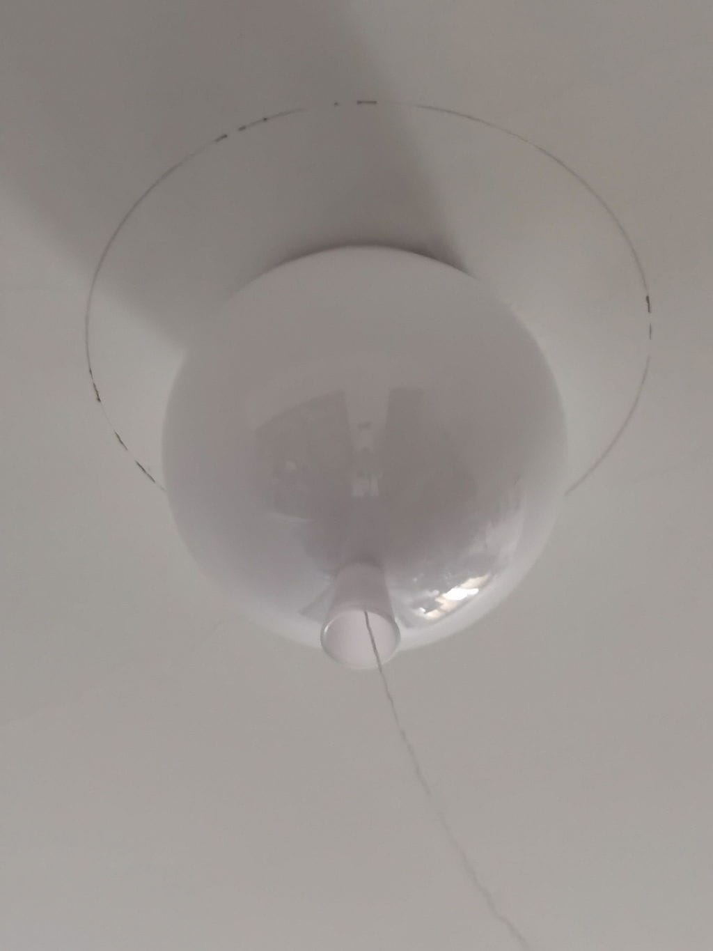 Customer photo review of Balloon Flush Mount Ceiling Light, Pull-Cord Switch, 25-35 cm