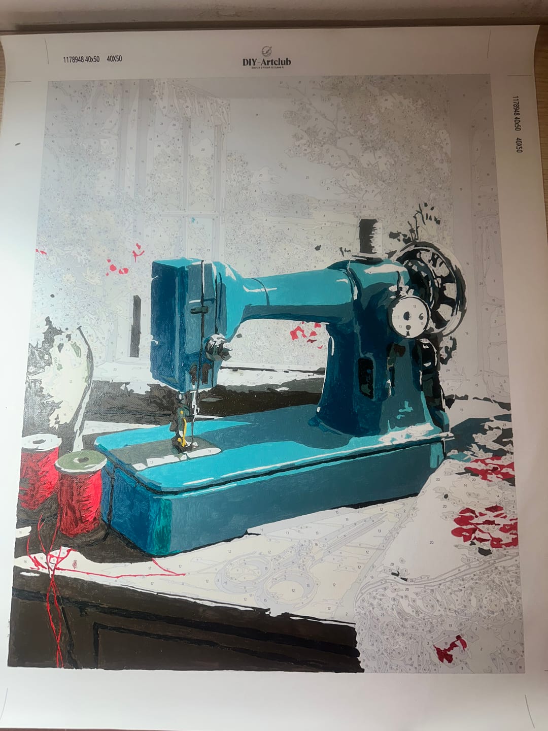 Customer photo review of Where books live | Paint by Number