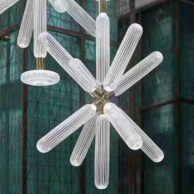 Customer photo review of Crystal Cylinder Pendant Light, Champagne Gold Joints, Dimmable