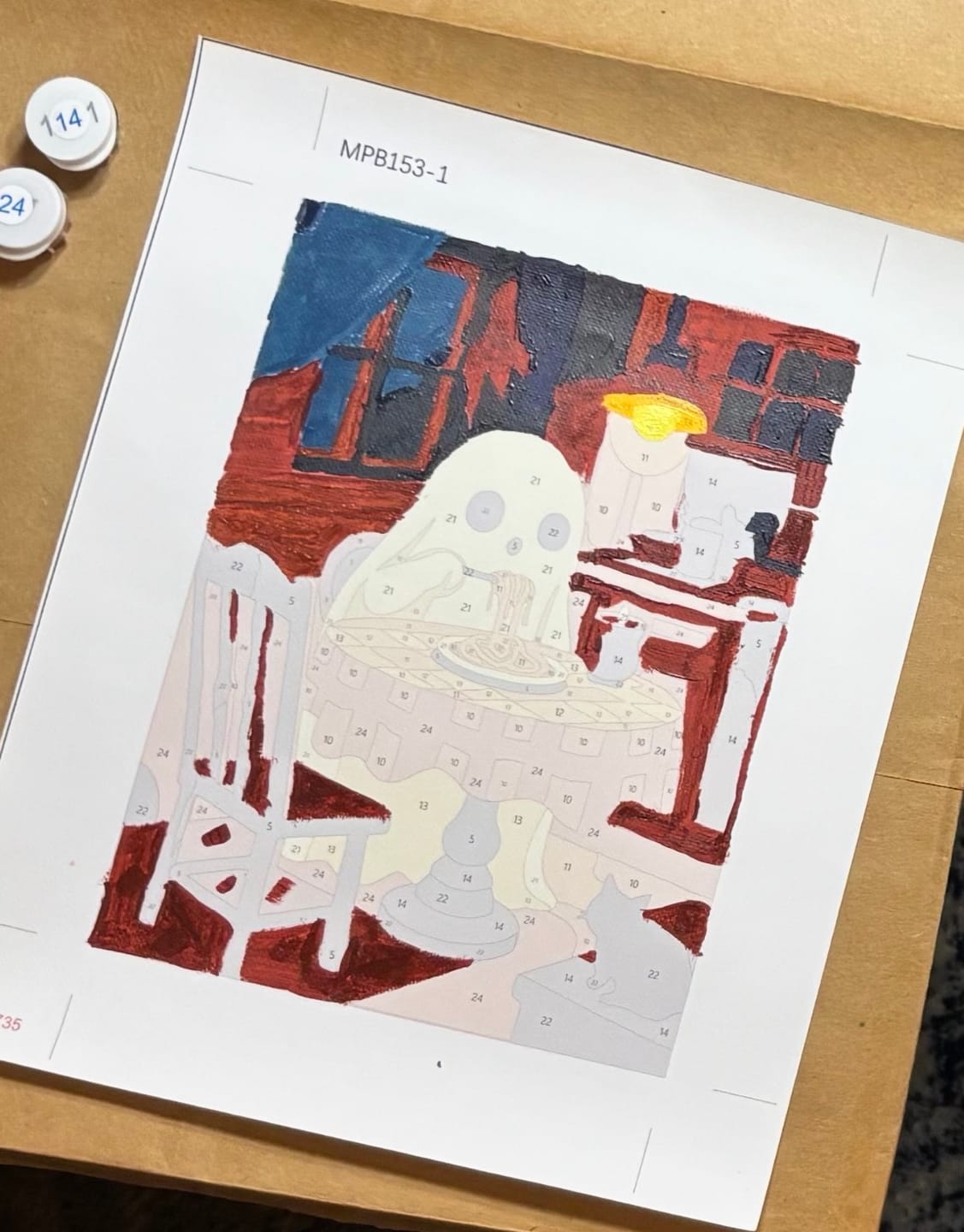 Customer photo review of 6 Mini Paintings - Spooky Halloween Set
