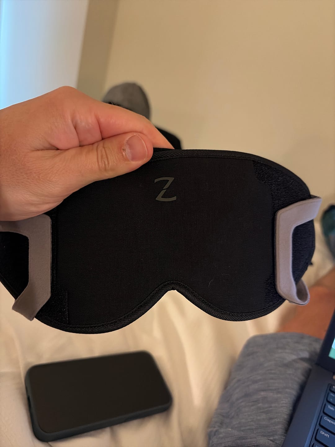 Customer photo review of SideSleeperZ Sleep Mask