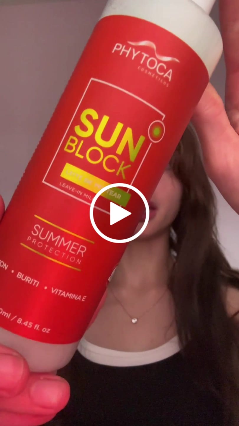 Customer video review of SunBlock Leave-in Milk