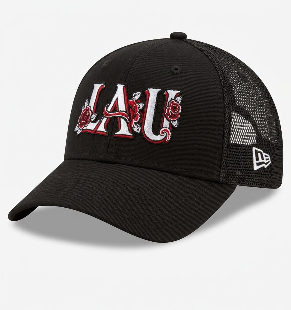 Customer photo review of 39THIRTY Performance Stretch Mesh Cap NE1130
