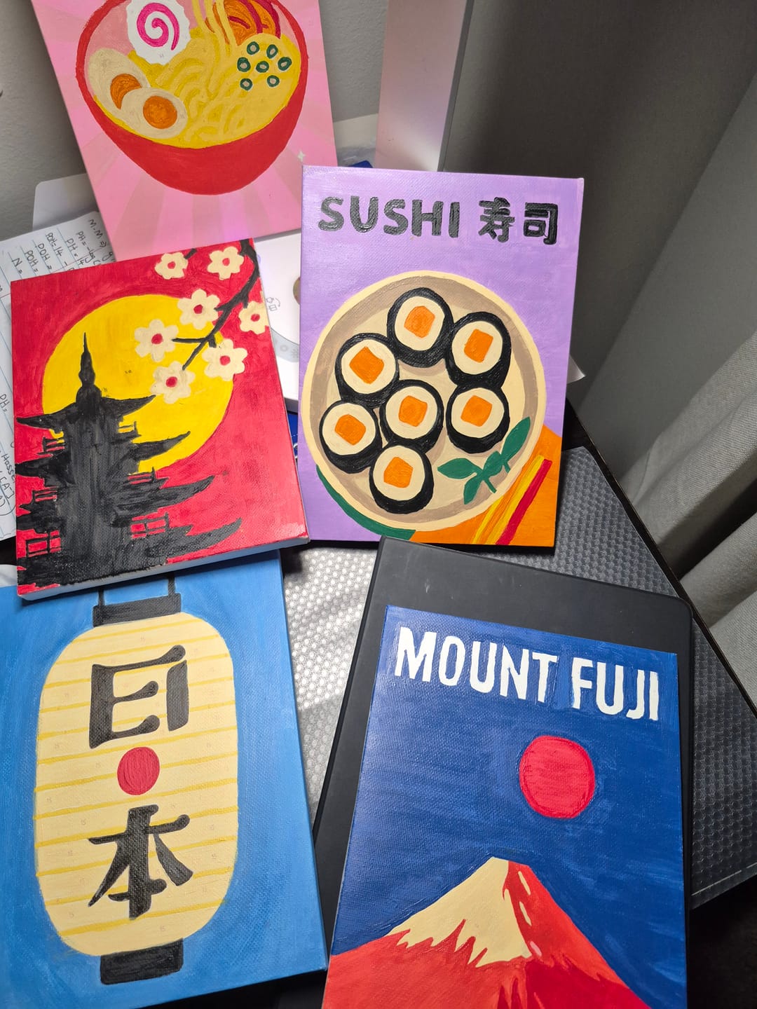 Customer photo review of 6 Mini Paintings - Japan Set