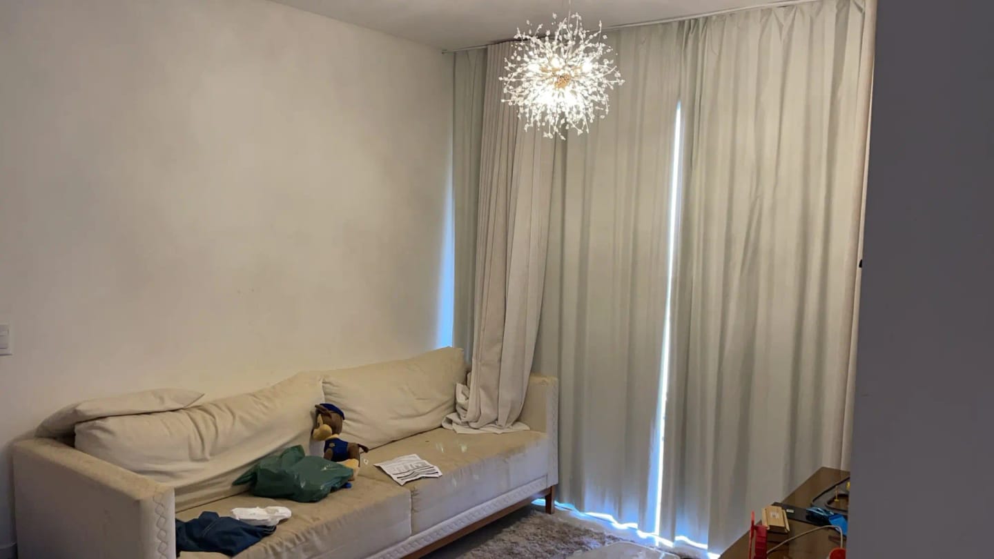 Customer photo review of Crystal Chandelier, Gold Arms, 150 cm Adjustable Drop