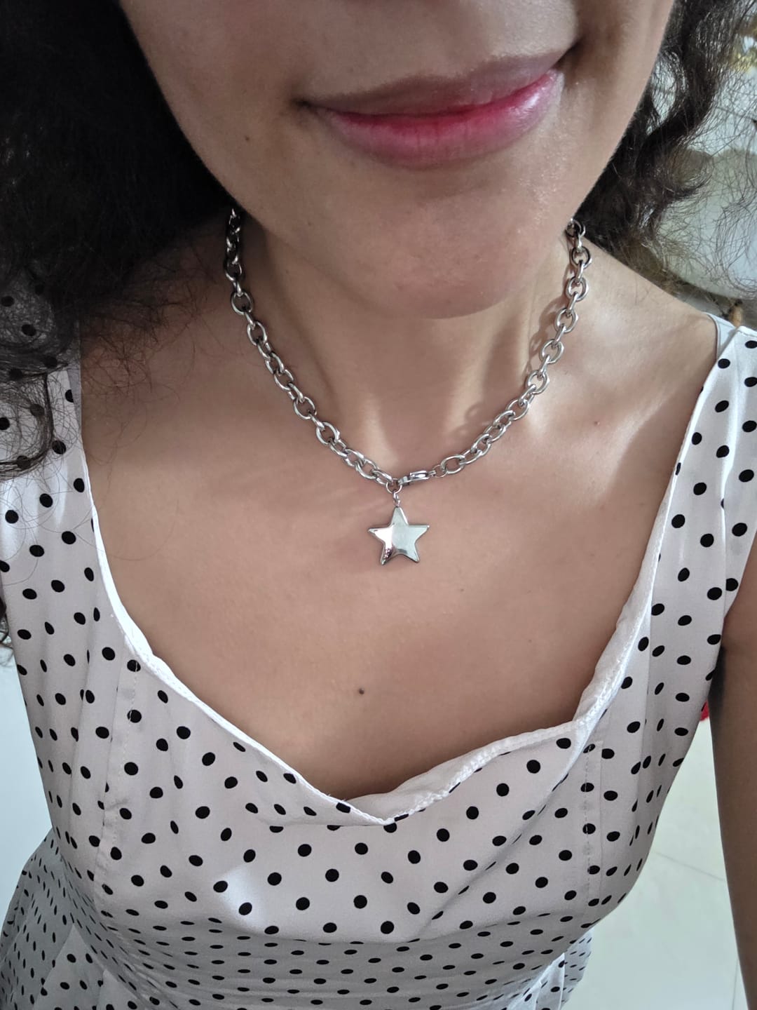 Customer photo review of Collar Dazzle Plata