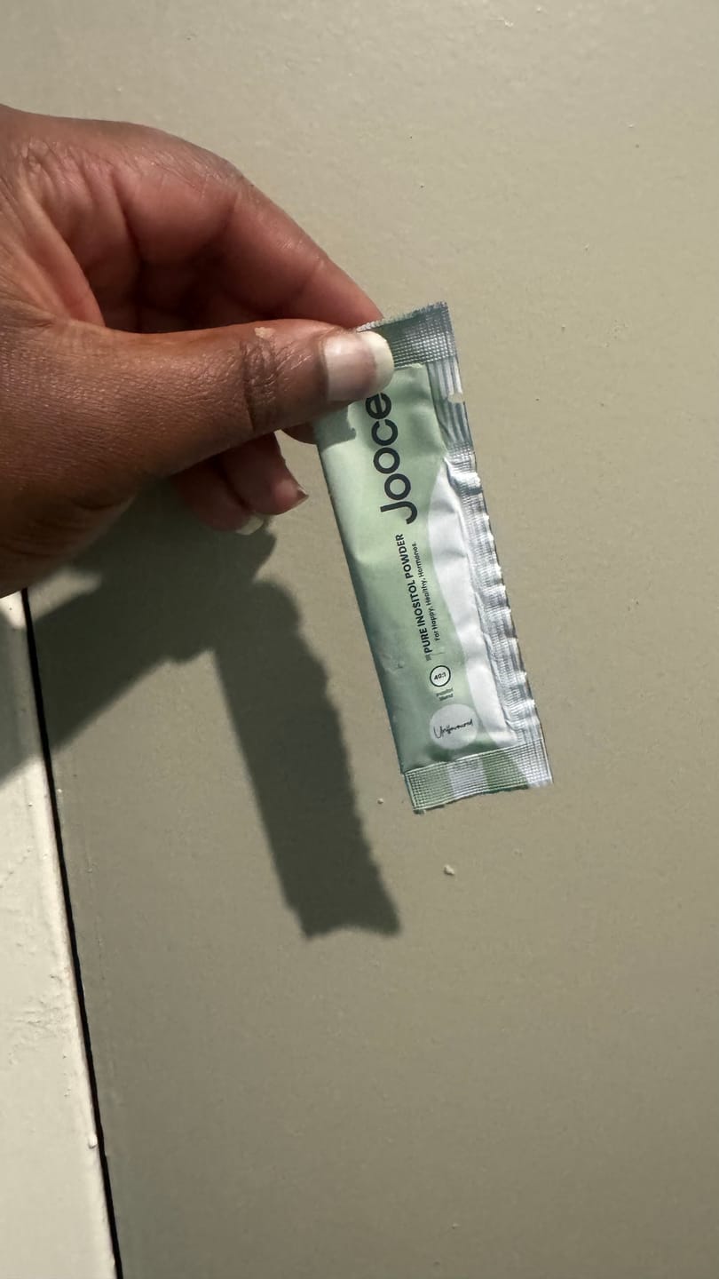 Customer photo review of JOOCE Pure Inositol Powder | Sachets (30 servings)