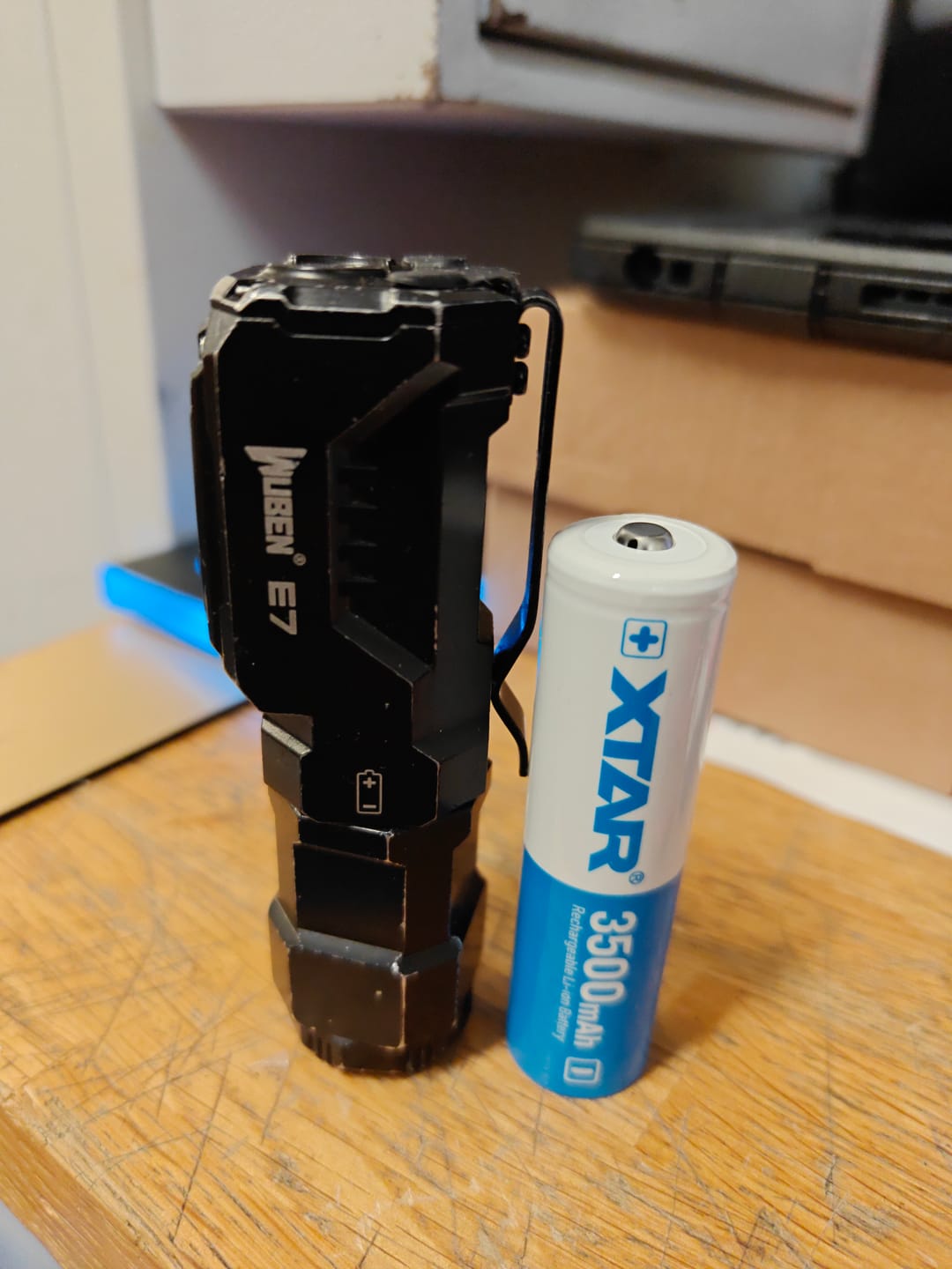 Customer photo review of XTAR 18650 3500mAh 10A Battery - Protected Button Top
