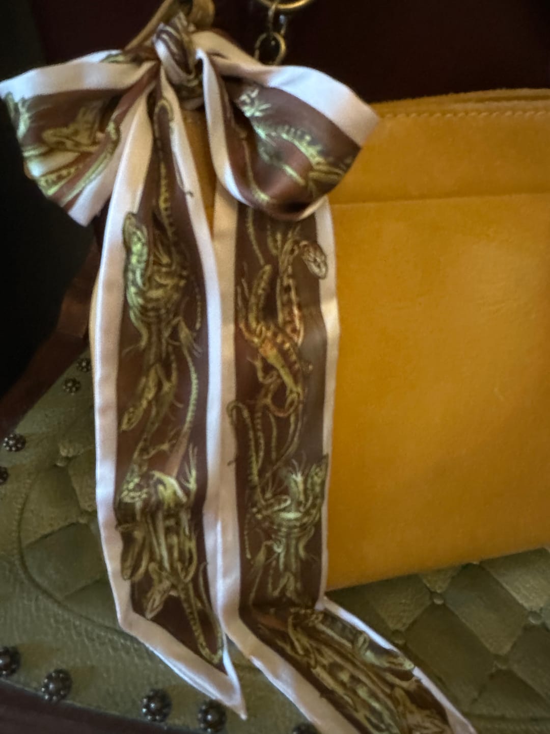 Customer photo review of Lizards Skinny Scarf