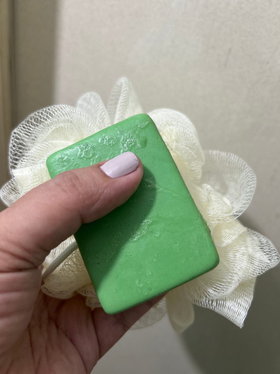 Customer photo review of Dark Spot Corrector Brightening Face and Body Bar - Bioferment Green Papaya with Vits C & E