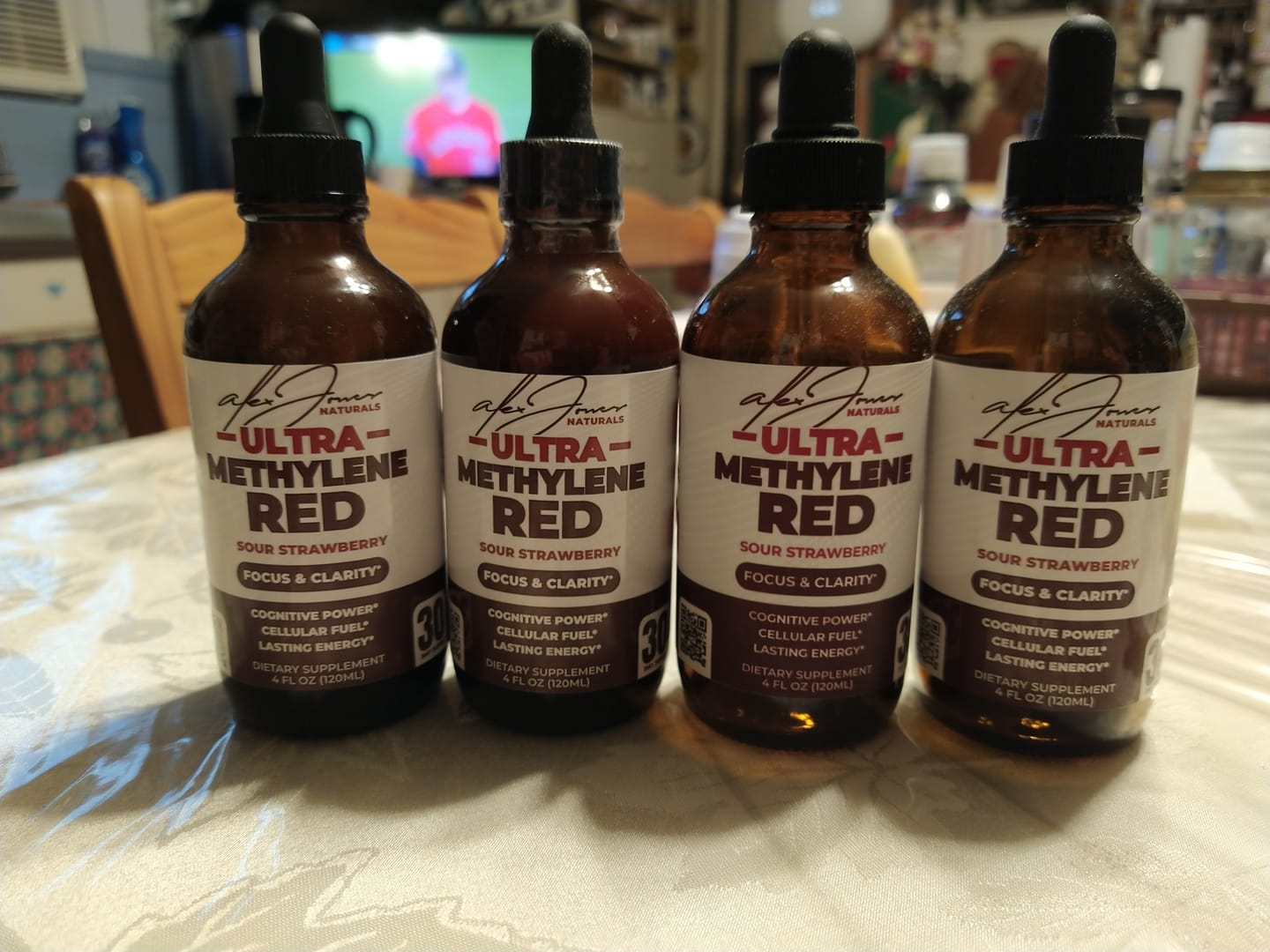 Customer photo review of The Ultra Methylene Red - Sour Strawberry (120ML) (30 Servings)