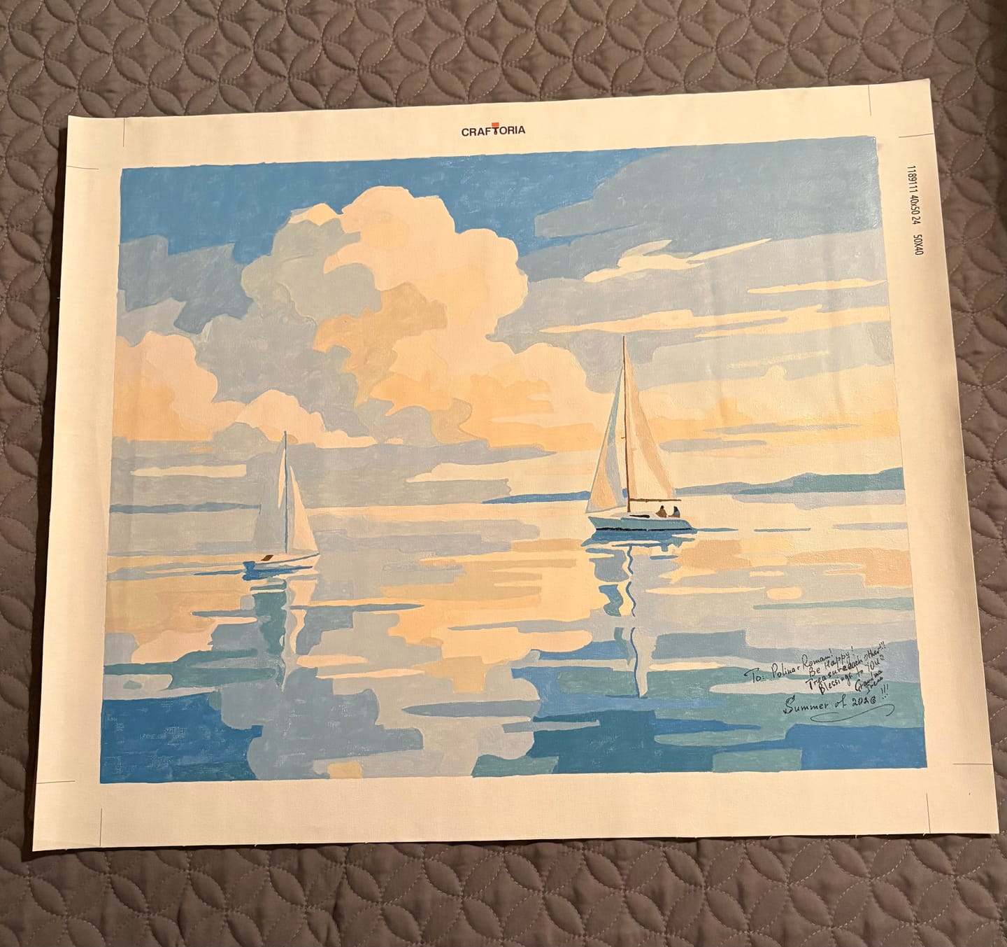 Customer photo review of Sailing Boats Scene