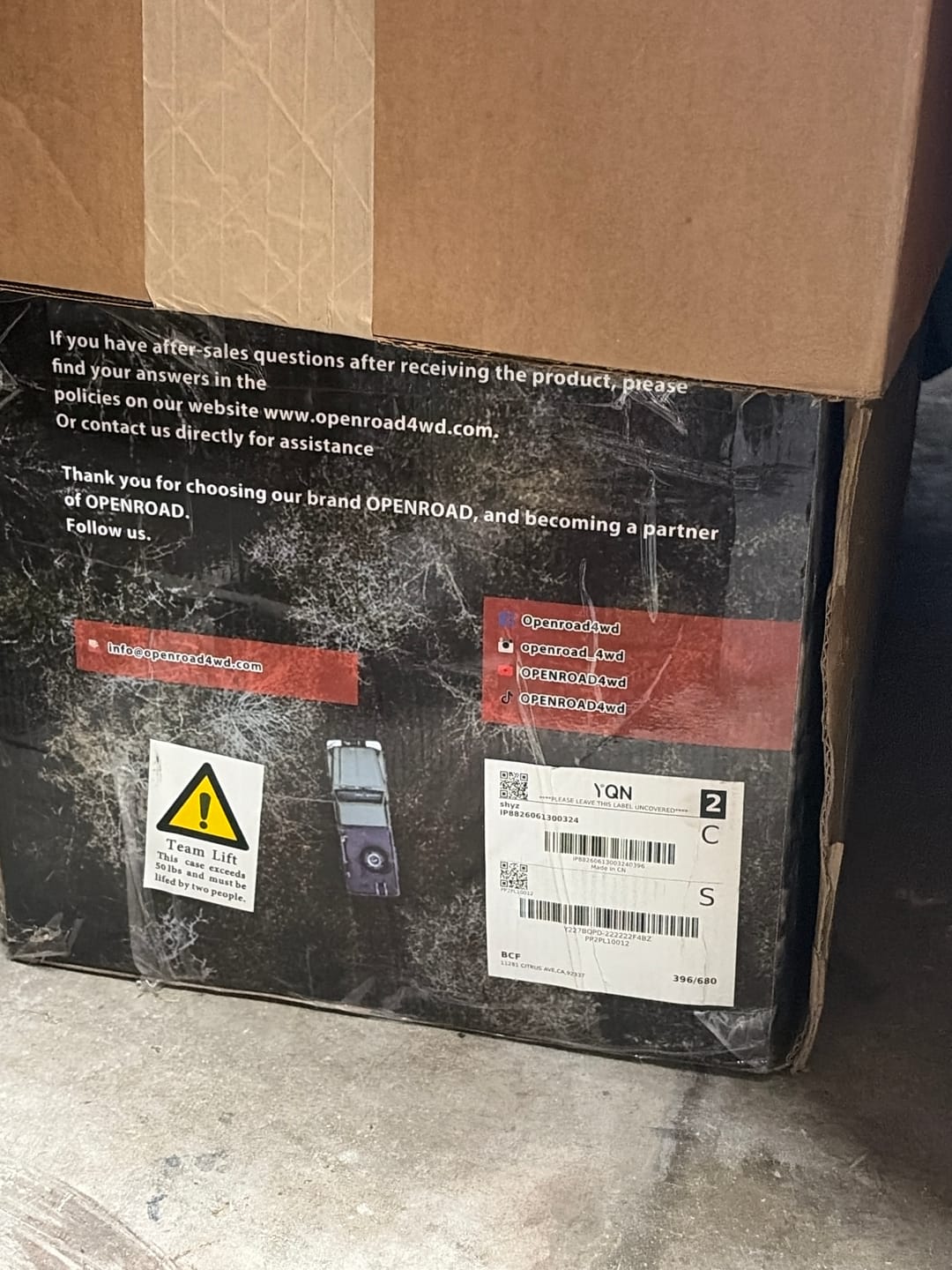 Customer photo review of OPENROAD 13,500lbs electric winch with Synthetic Rope - Panther Series 3S
