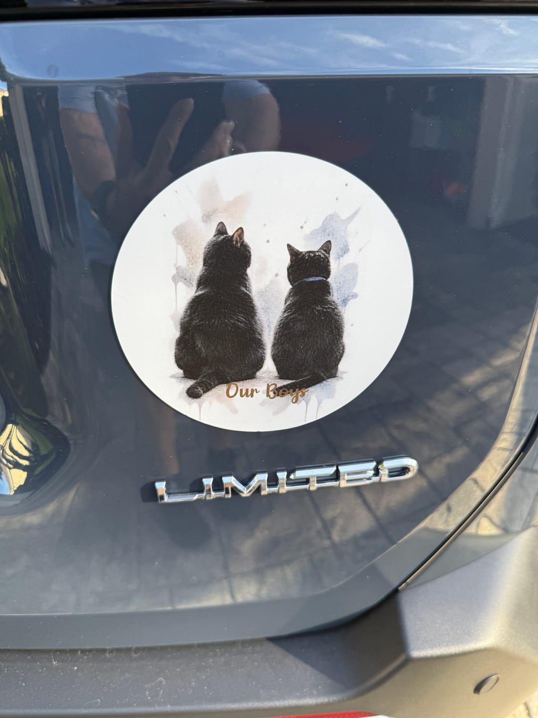 Customer photo review of Watercolor - Personalized Car Magnet