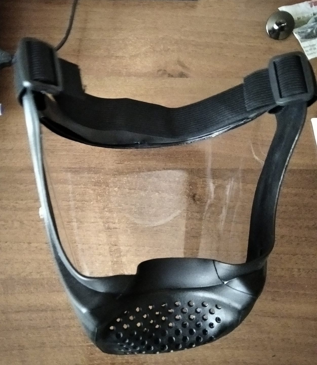 Customer photo review of Visière de protection intégrale anti-buée
