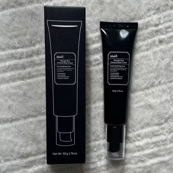 Customer photo review of Midnight Blue Clearing Water Cream