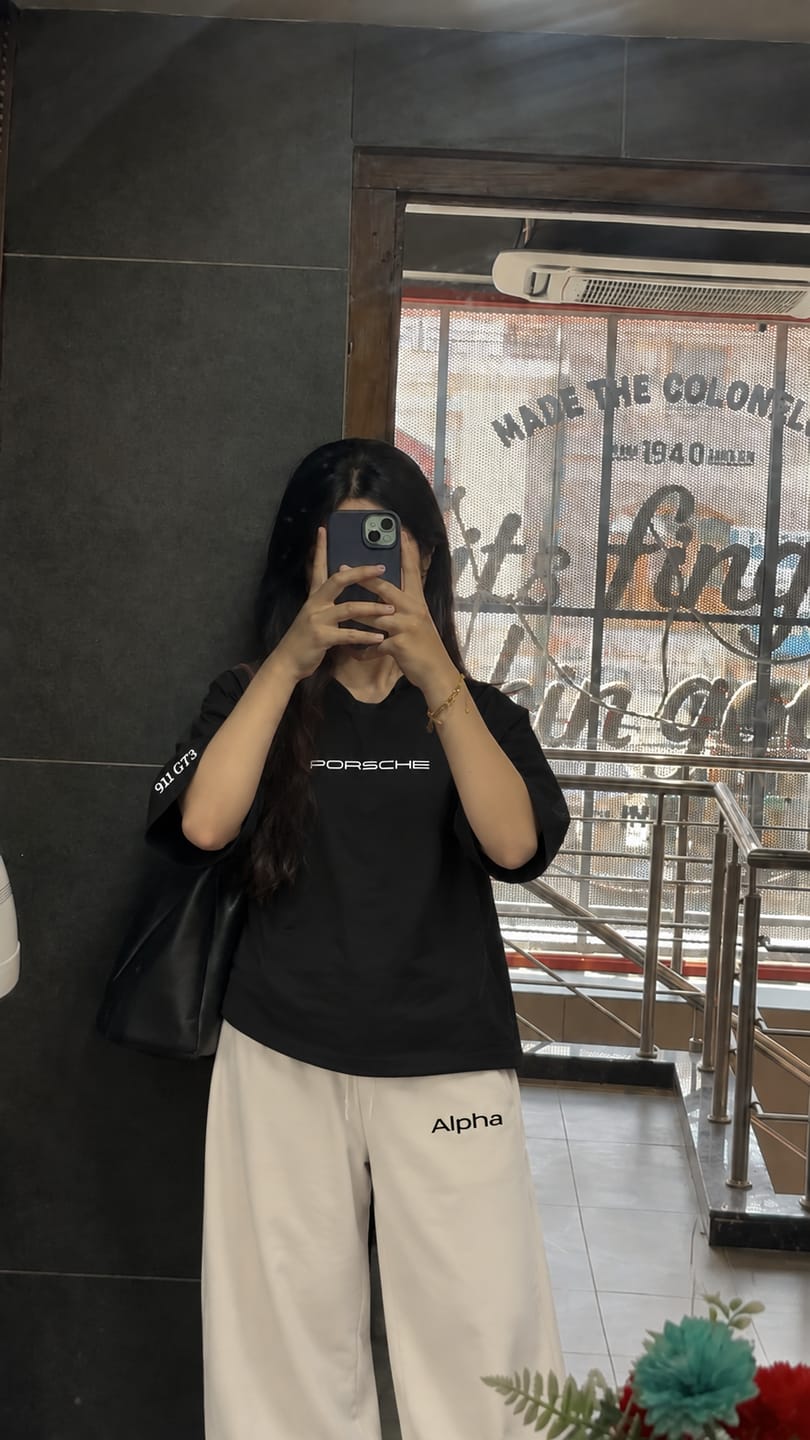 Customer photo review of Porsche Signature Outfit | Tee + Trouser