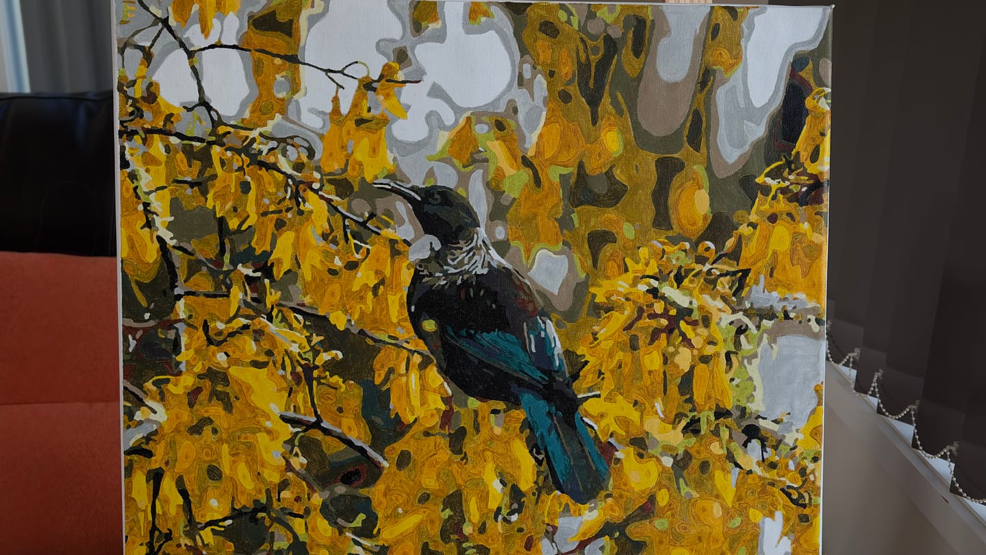 Customer photo review of Tui in Kowhai Tree