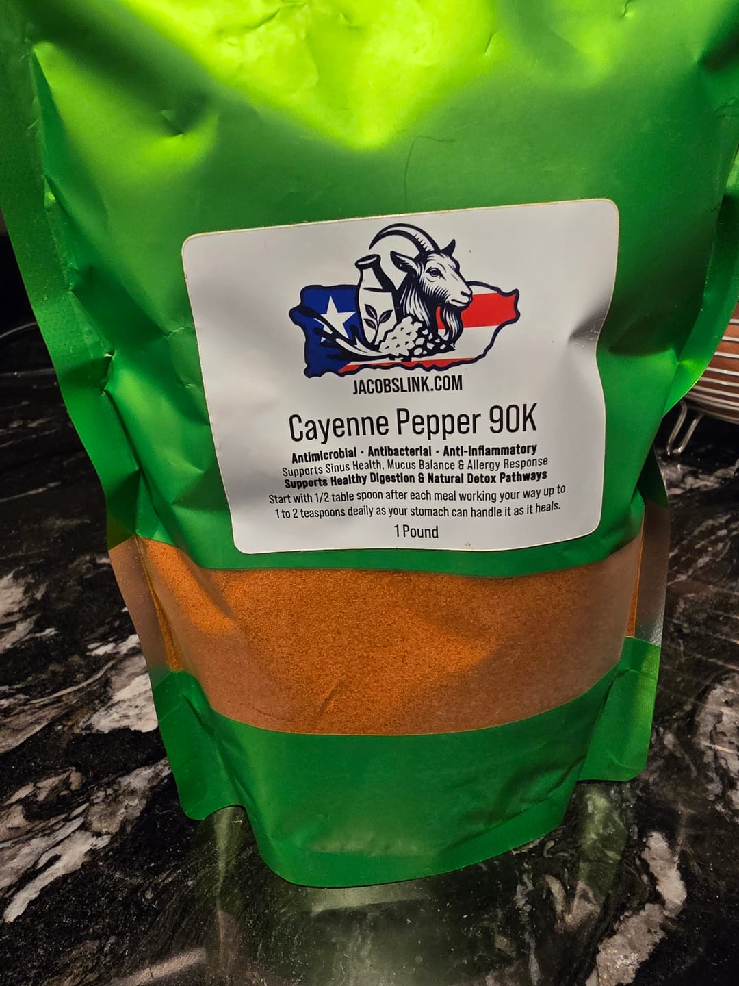 Customer photo review of Cayenne Pepper 90K