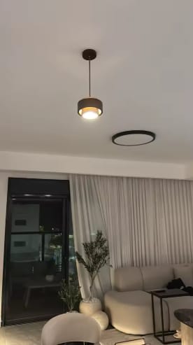 Customer photo review of Tavira | Travertine & Solid Wood Pendant Light