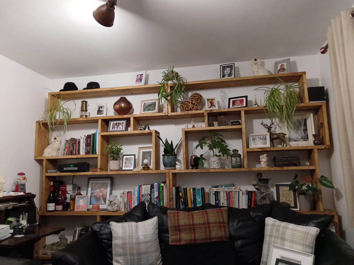 Customer photo review of Solid Wood Box Bookcase & Shelving Unit - Modular Storage Organizer - Boxes