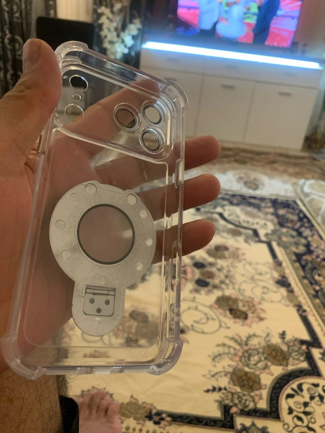 Customer photo review of Coque iPhone anti-chute à anneau invisible Airluma