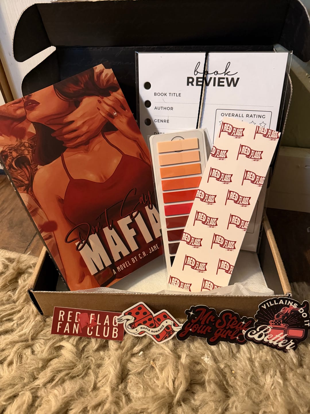 Customer photo review of good girl book club subscription