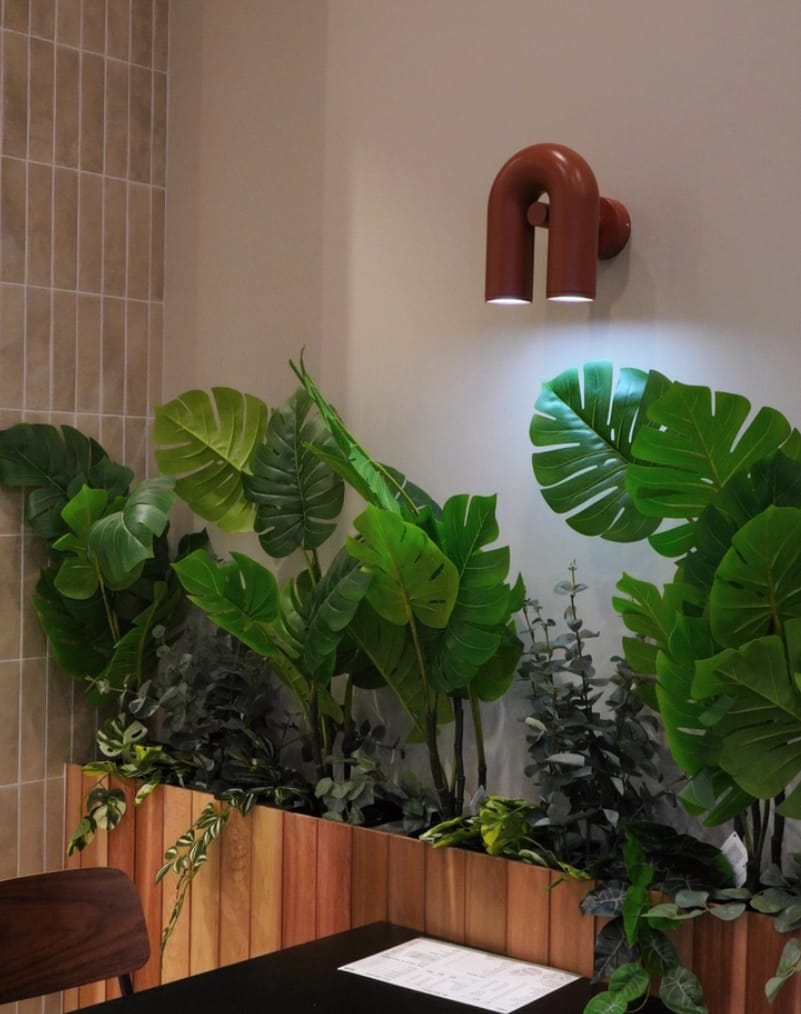 Customer photo review of Swivel U-Shape Wall Light, Terracotta or Black, Integrated LED