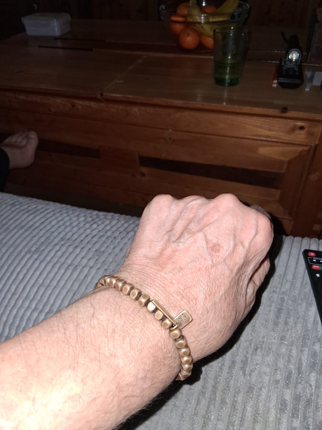 Customer photo review of Buddha Stones Kupfer Glück Reichtum Armband