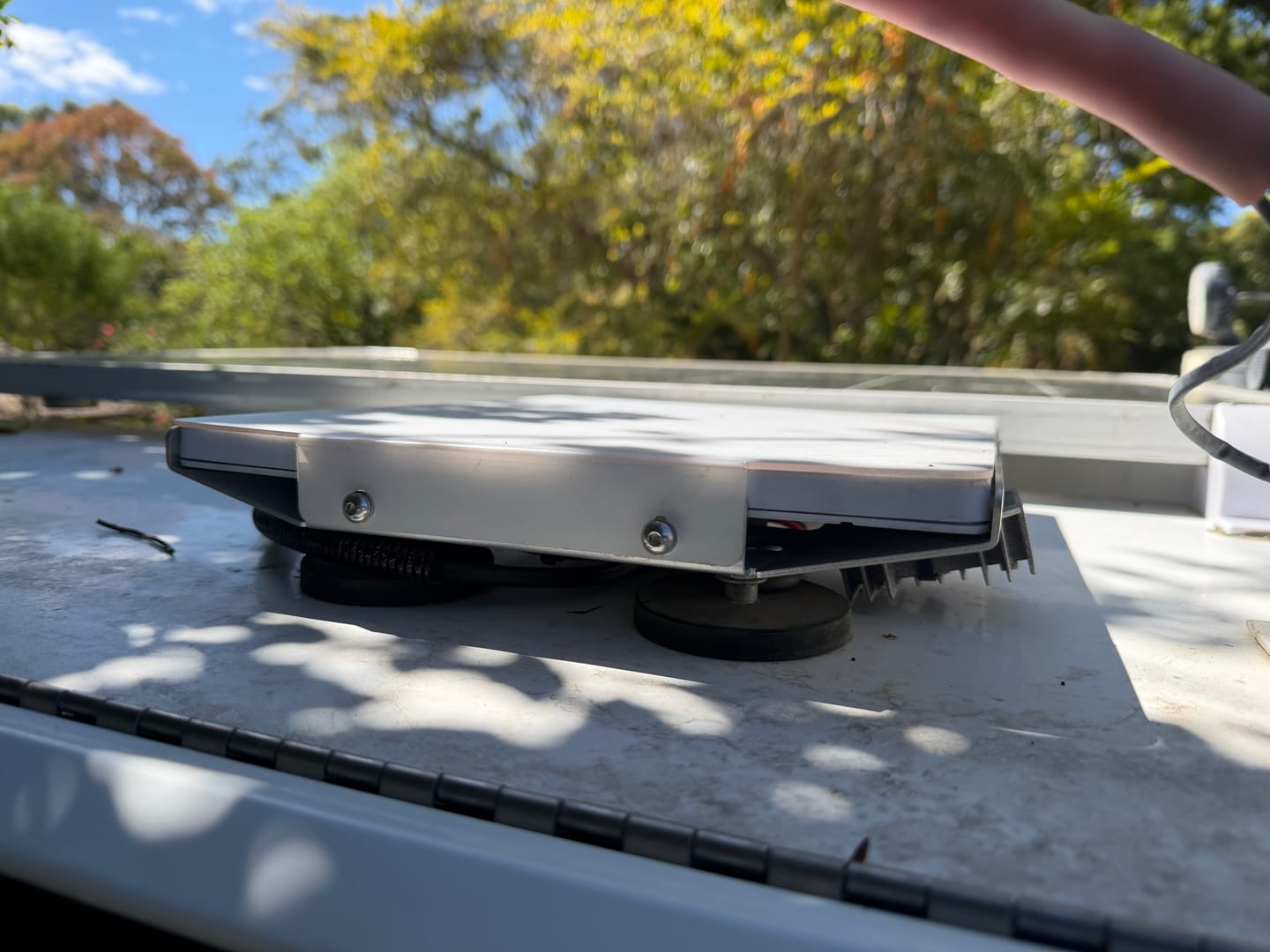 Customer photo review of NomadLink Magnetic Roof Mount | For Starlink Mini