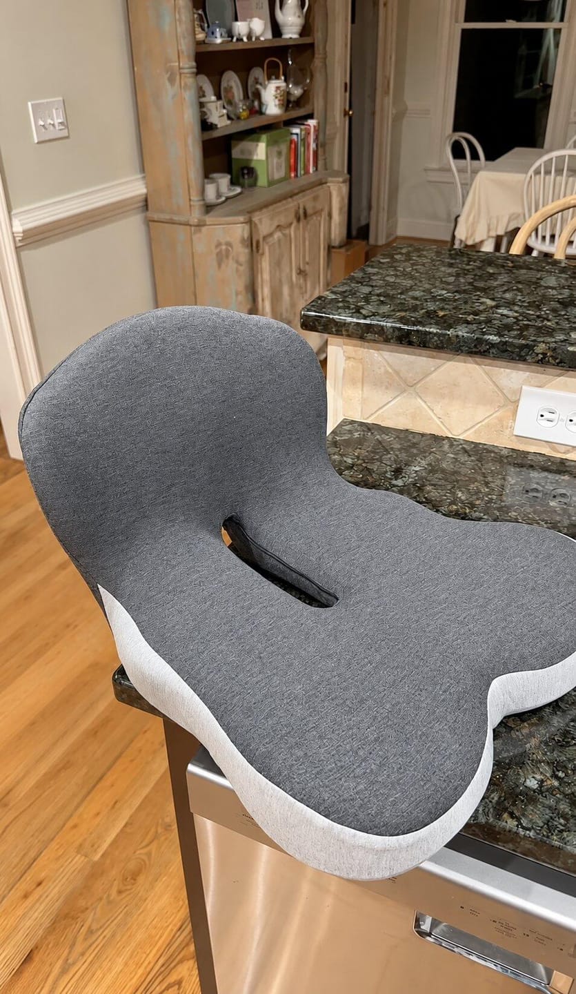 Customer photo review of Coussin orthopédique ergonomique – Améliorez votre confort d’assise
