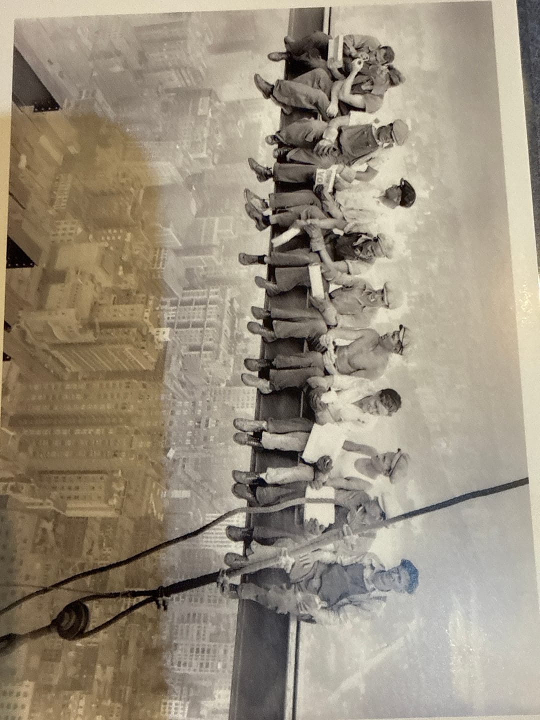 Customer photo review of Lunch Atop a Skyscraper | Vintage Photography Greeting Card