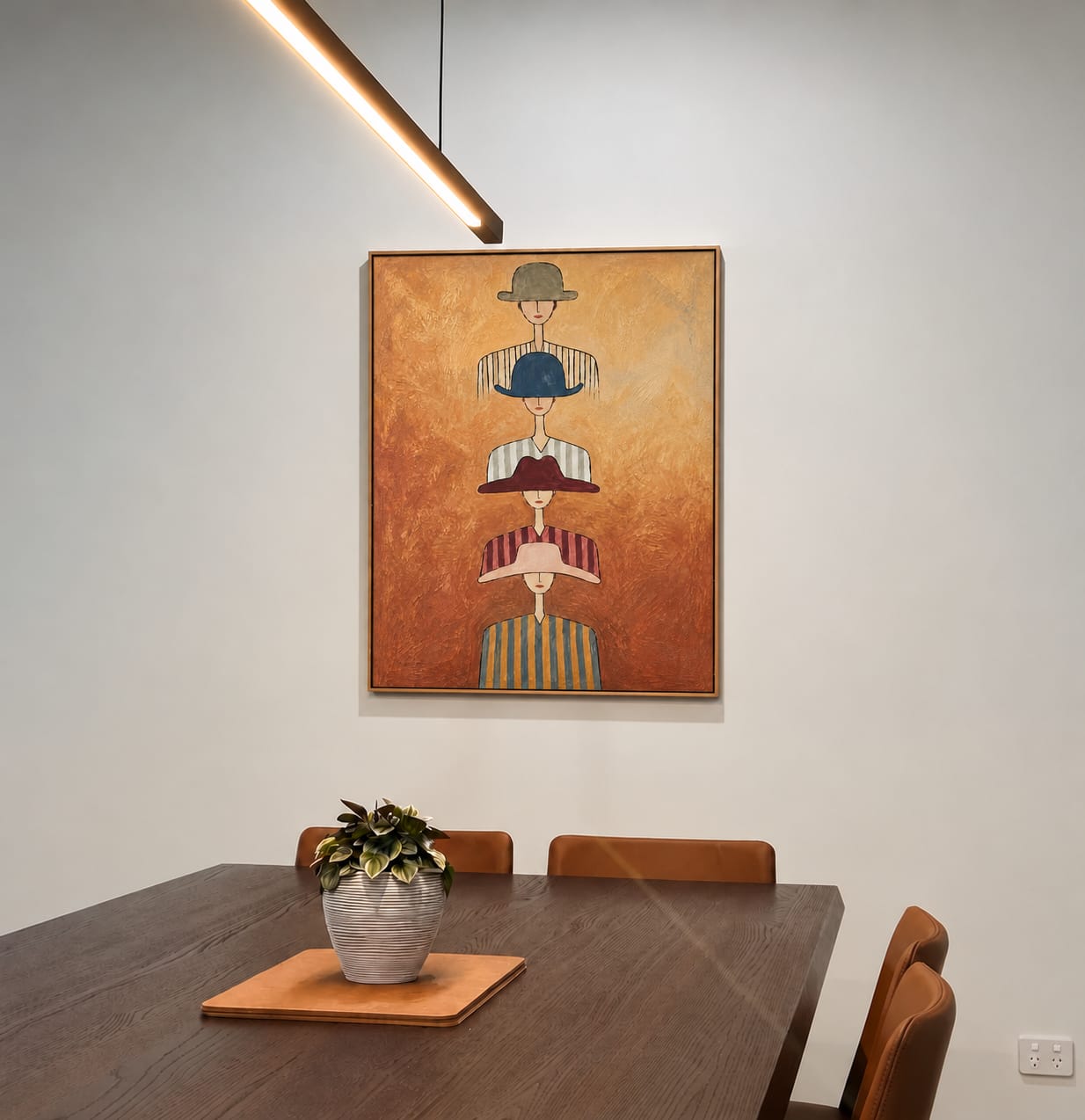 Customer photo review of Hat Parade Wall Art
