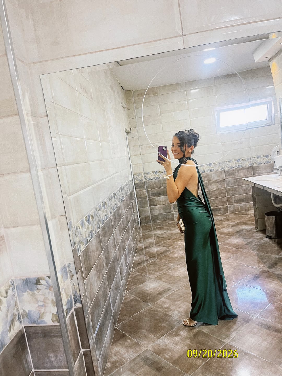Customer photo review of GLOW DRESS JADE GREEN