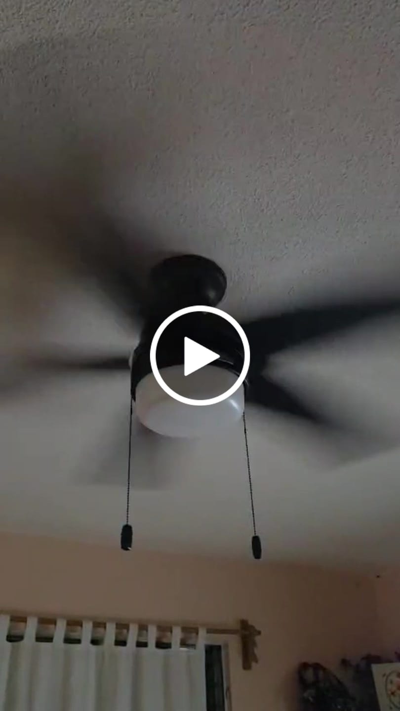Customer video review of Ventilador de Techo Anisten con Luz LED 52 pulgadas