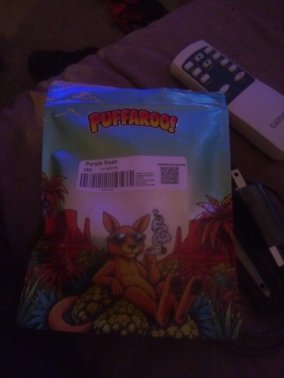 Customer photo review of Puffaroo - Purple Kush - 28 Grams - Indica