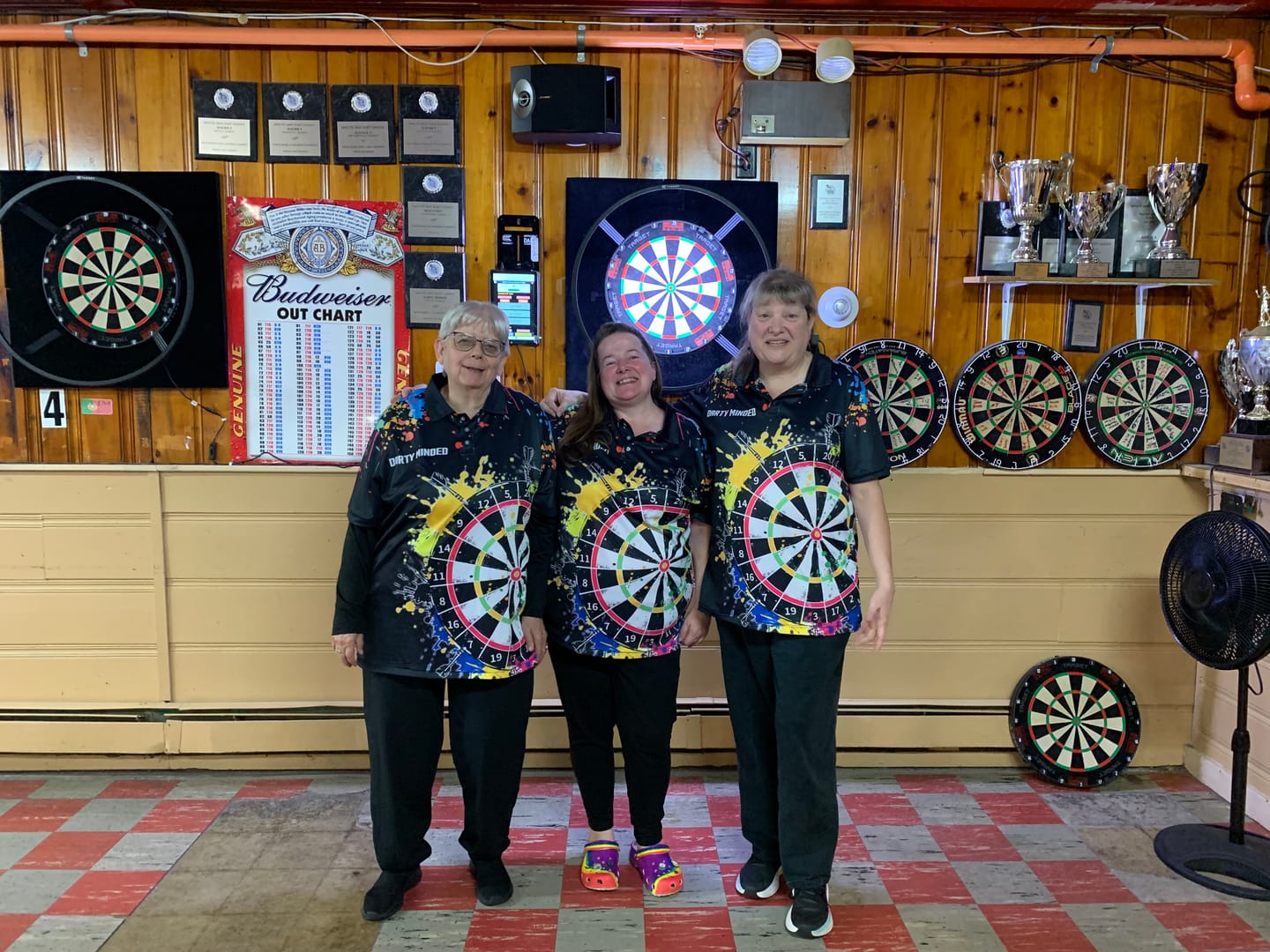 Customer photo review of Funny Dartboards Colorful Paint Aim Shoot Swear Repeat Custom Men Darts Shirt, Dart Jerseys |Black TDM2778
