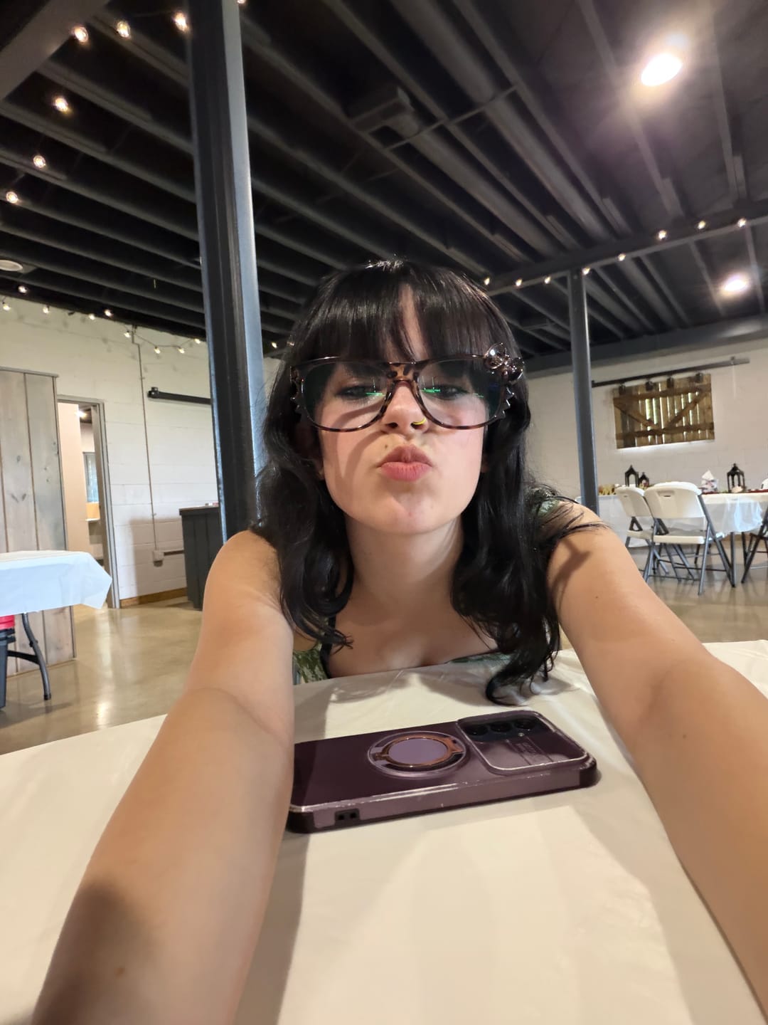 Customer photo review of Kitten Eyeglasses