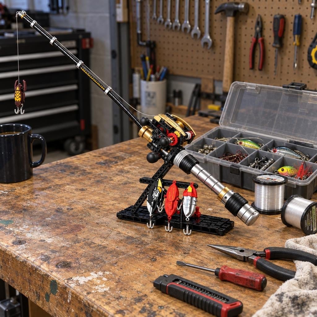 Customer photo review of Fishing Rod Building Block set