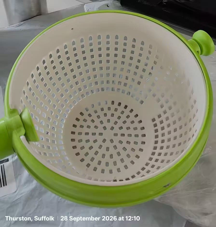 Customer photo review of SpinLeaf™ 2-in-1 Salad Spinner & Colander