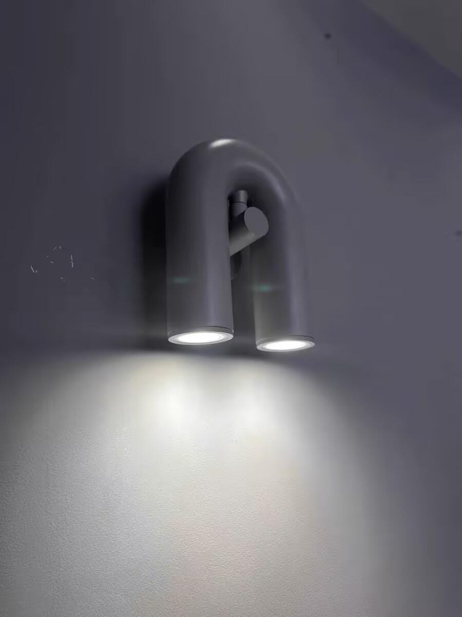 Customer photo review of Swivel U-Shape Wall Light, Terracotta or Black, Integrated LED