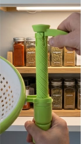 Customer photo review of SpinLeaf™ 2-in-1 Salad Spinner & Colander