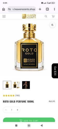 Customer photo review of Roto Gold Perfume 100ml