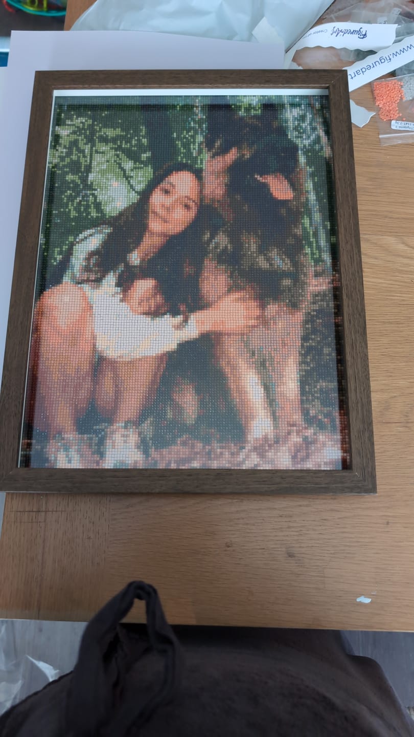 Customer photo review of Broderie Diamant Personnalisée - Réalisation graphique Gratuite